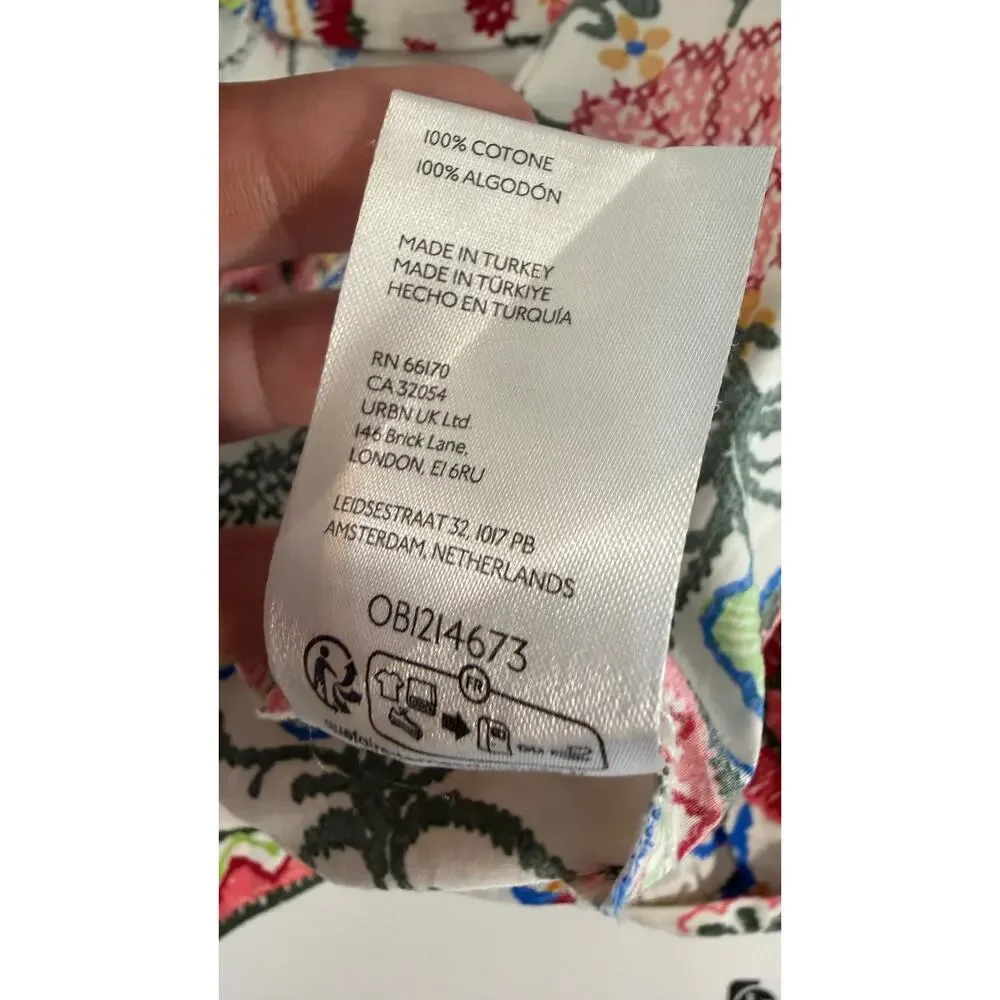 Anthropologie Maxi Dress Somerset 100% Cotton Floral Print size Small - Picture 9 of 10